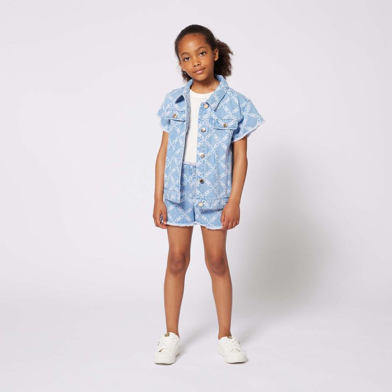 Michael Kors Mk Empire Denim Shorts 4Y - 10Y image number 3